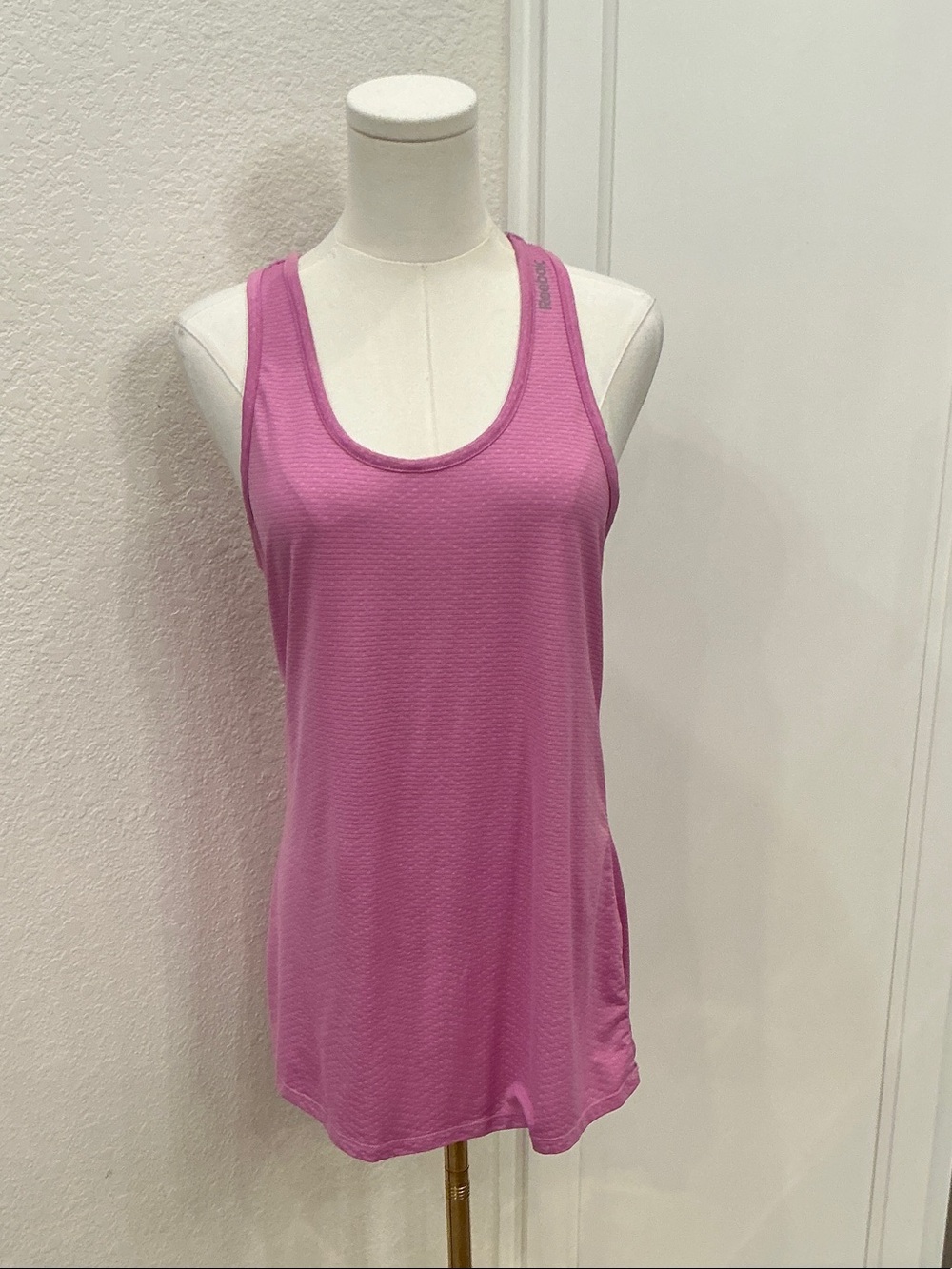 Reebok Pink Scoop Neck Athletic Tank